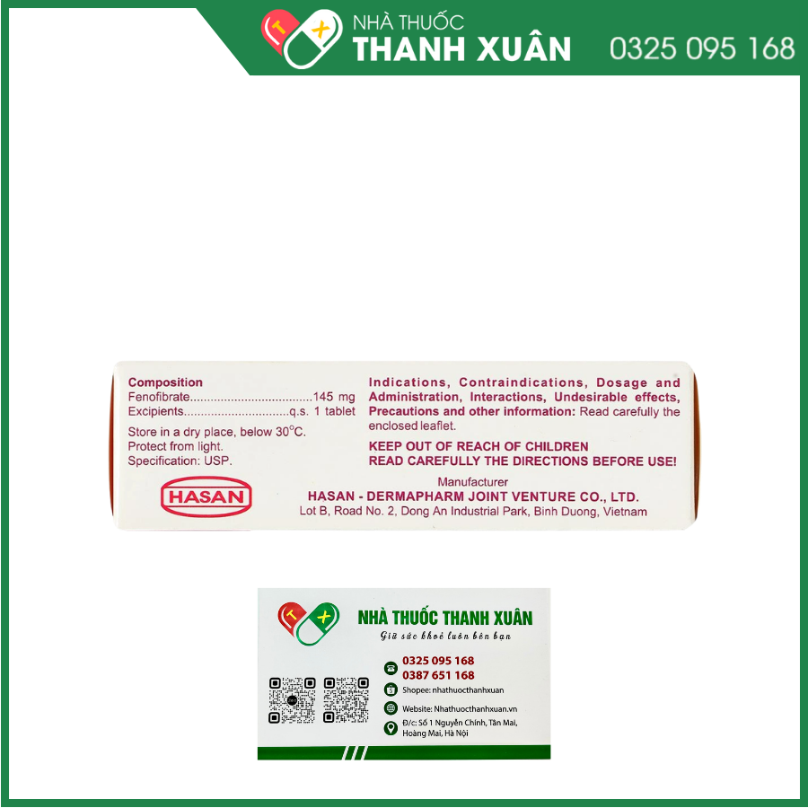 Mibefen NT 145 điều trị tăng triglycerid huyết nặng